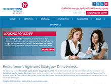 Tablet Screenshot of hrrecruitmentservices.com